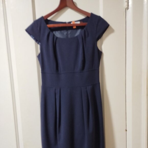 2/$40 Calvin Klein dark blue short sleeve dress - Picture 3 of 7